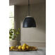Leda 1 Light 16 inch English Bronze and White Pendant Ceiling Light
